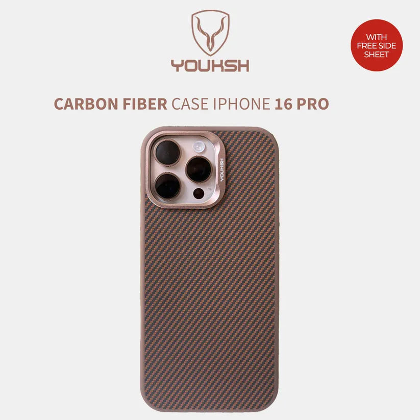 Youksh iPhone 16 Carbon Fiber Case