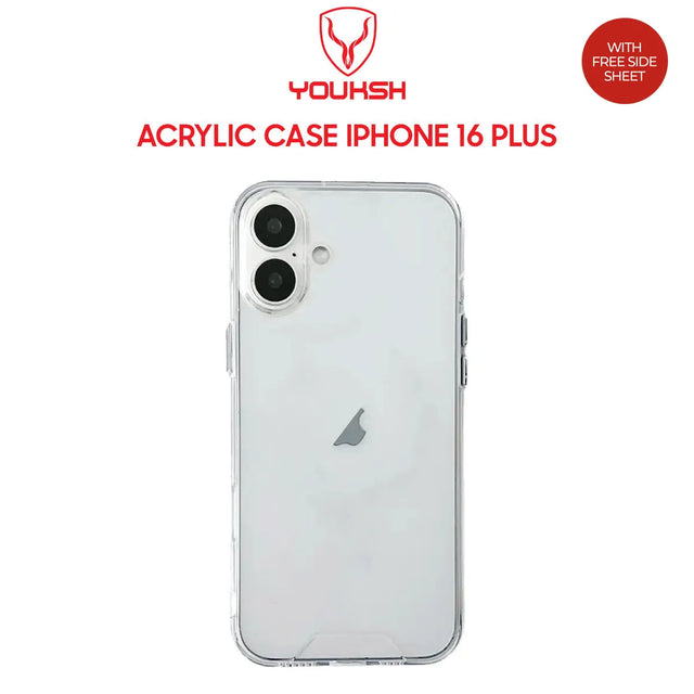 Youksh iPhone 16 Plus Clear Acrylic Case