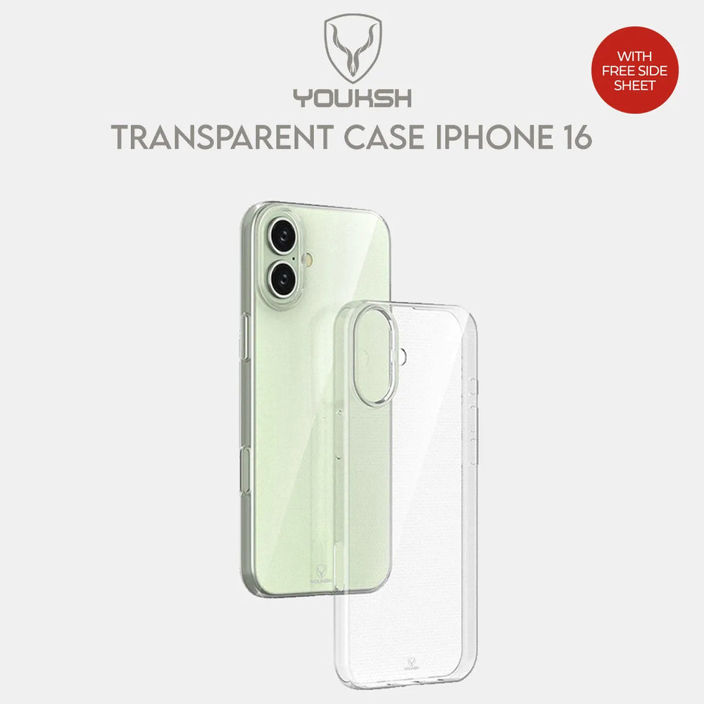 Youksh iPhone 16 Transparent Case