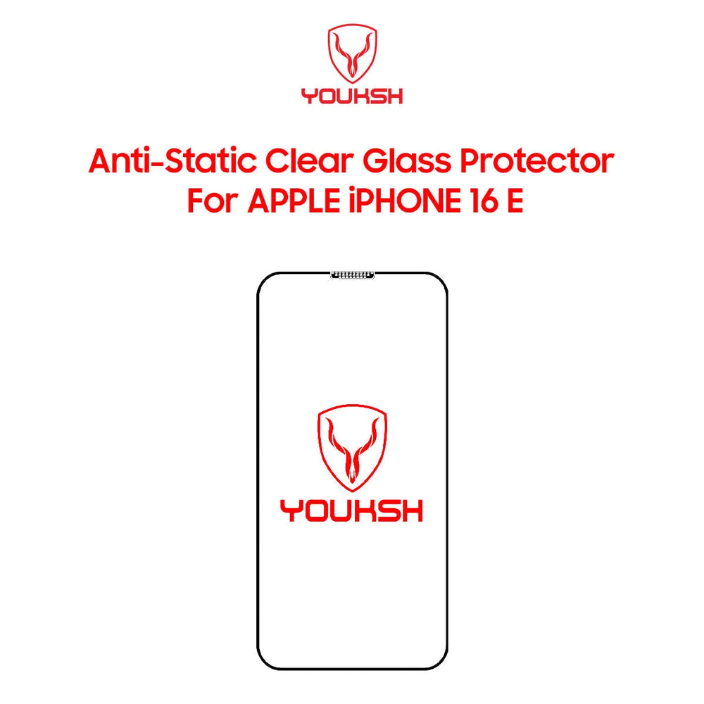 Youksh iPhone 16e Tempered Glass Screen Protector