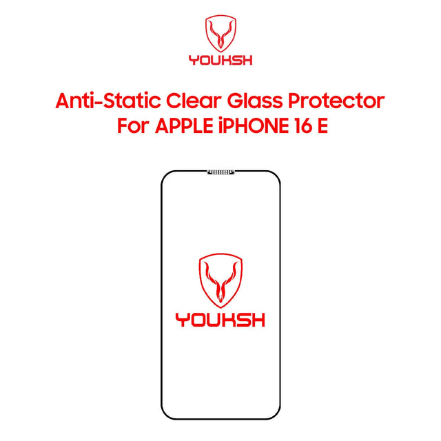 Youksh iPhone 16e Tempered Glass Screen Protector