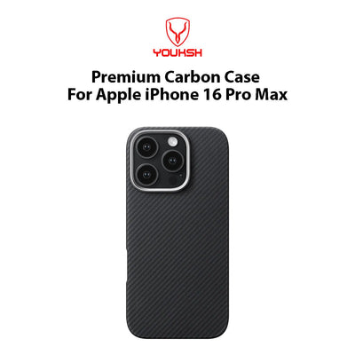 Youksh iPhone 15 Pro Max Carbon Fiber Case