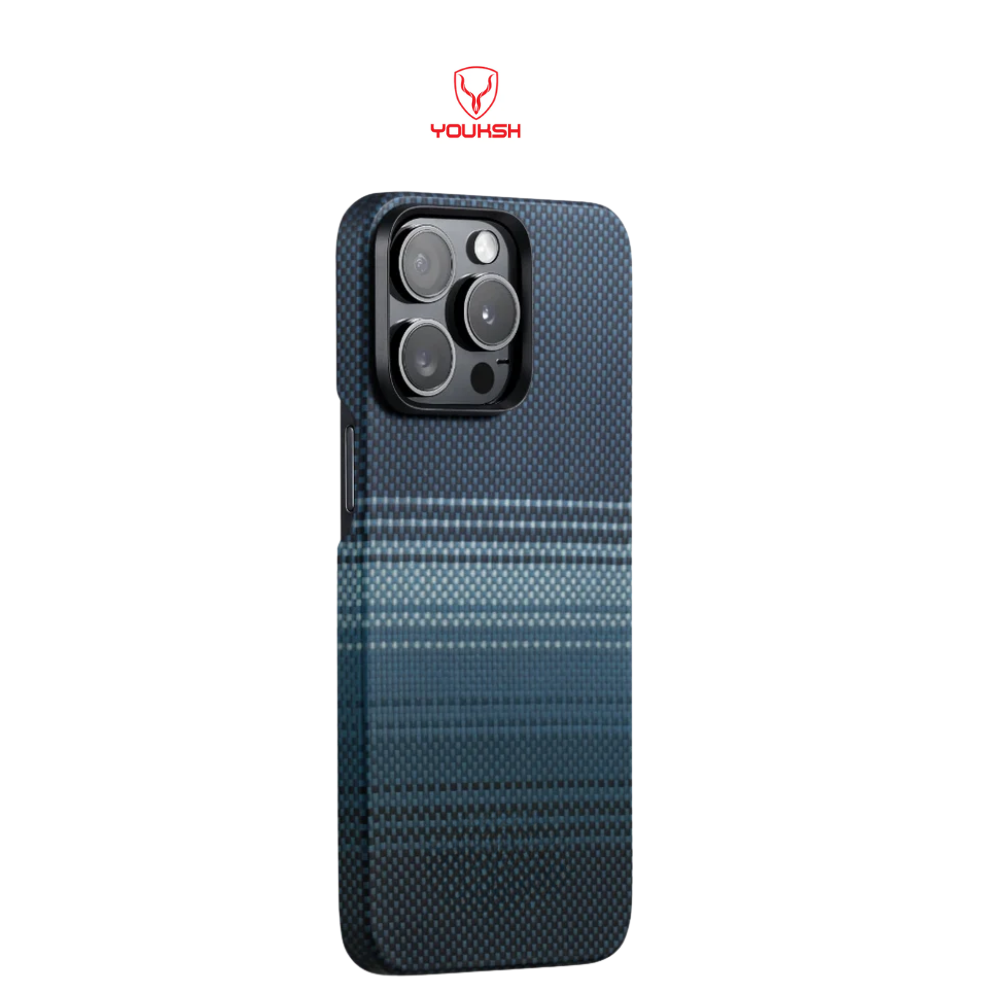 Youksh iPhone 15 Pro Max Carbon Moonrise Case