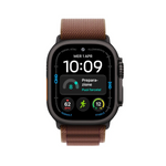Apple Watch Ultra 4 49mm GPS + Cellular – Black Titanium, Burgundy Alpine Loop