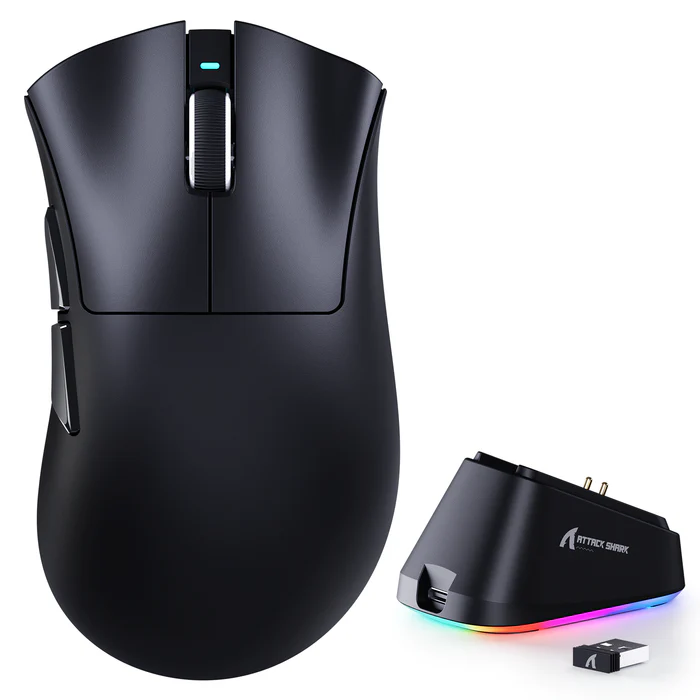 Attach Shark V3 PRO PAW3311 25000DPI 500mAh 62g±3g Gaming Mouse with Dock