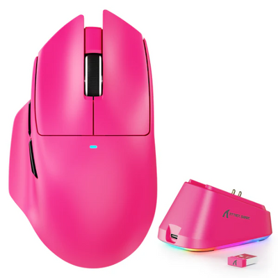 Attach Shark V6 PAW3311 25000DPI 500mAh 65g±3g Gaming Mouse with Dock