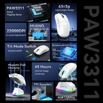 Attach Shark X11 PAW3311 22000DPI 300mAh 63g±3g Gaming Mouse with Dock