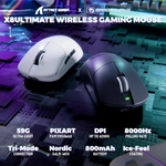 Attach Shark X8 ULTIMATE 8KHz+8KHz PAW3950 MAX 42000DPI 800mAh 55g±3g Gaming Mouse