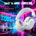 Attack Shark L30 PRO Virtual 7.1 50mm 1100mAh AI Noise Cancelling Wireless Gaming Headset