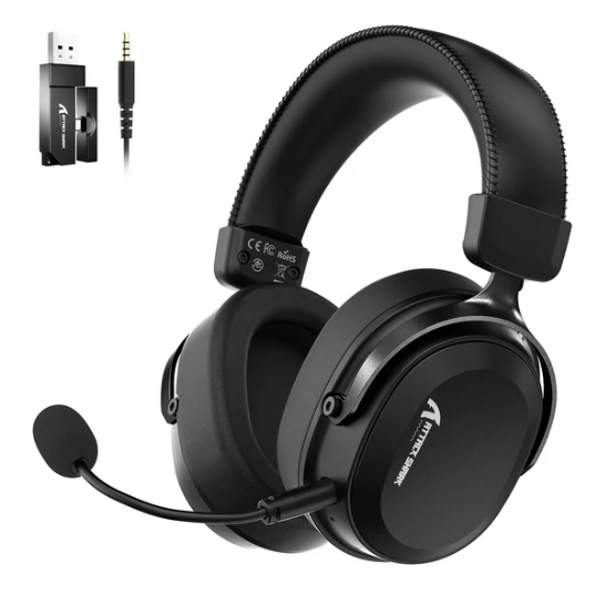 Attack Shark L30 PRO Virtual 7.1 50mm 1100mAh AI Noise Cancelling Wireless Gaming Headset