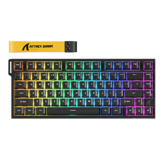 Attack Shark R82 75% HE Keyboard - Black - Magnetic Switch