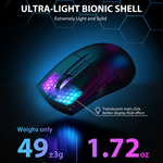 Attack Shark X5 AEROX PAW3212 4000DPI 49g±3g Gaming Mouse