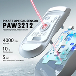 Attack Shark X5 AEROX PAW3212 4000DPI 49g±3g Gaming Mouse
