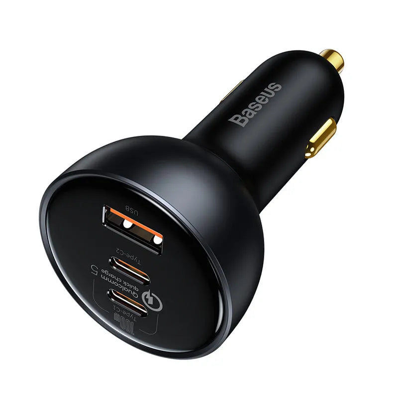 Baseus 160W QC5 Car Charger (2C+U) + 100W Type-C Cable