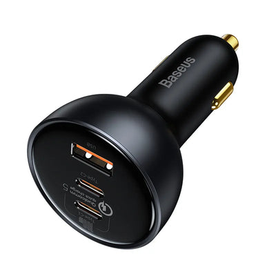Baseus 160W QC5 Car Charger (2C+U) + 100W Type-C Cable