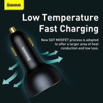 Baseus 160W QC5 Car Charger (2C+U) + 100W Type-C Cable - view 8