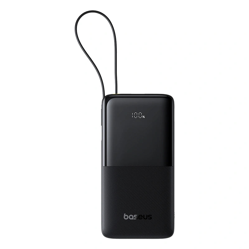 Baseus Bipow 2 Digital Display 10000mAh 20W Power Bank with Built-in Type-C Cable