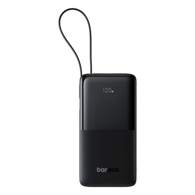 Baseus Bipow 2 Digital Display 10000mAh 20W Power Bank with Built-in Type-C Cable