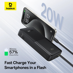 Baseus Bipow 2 Digital Display 10000mAh 20W Power Bank with Built-in Type-C Cable - view 6