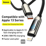 Baseus CATYS-A01 Display Fast Charging Data Cable Type-C to Lightning 20W - view 8