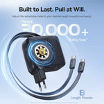 Baseus CJ21 67W GaN Fast Charger with Dual Retractable Cables - view 7