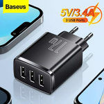 Baseus Compact Charger 3U 17W - USB Wall Charger