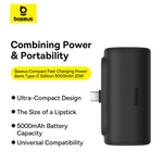 Baseus Compact 5000mAh Type-C power bank detail 4