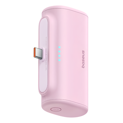 Baseus Compact 5000mAh 20W Type-C power bank in Pink