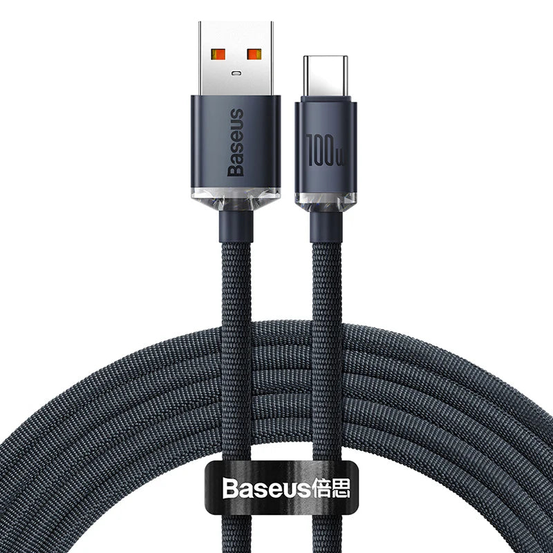 Baseus Crystal Shine Series 100W USB-C Fast Charging Data Cable