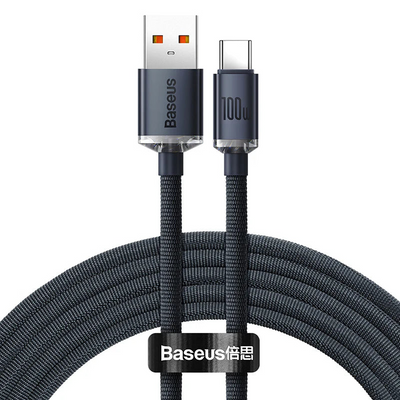 Baseus Crystal Shine Series 100W USB-C Fast Charging Data Cable