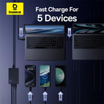 Baseus 240W (3C+U+DC) GaN Desktop Fast Charger - view 4