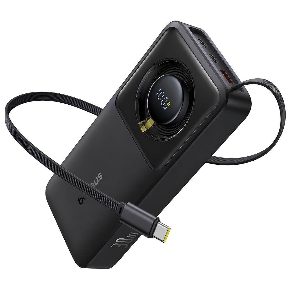 Baseus Free2Pull Power Bank with Retractable Cable 10000mAh 30W