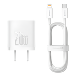 Baseus GaN5 Type-C 20W Fast Charger with 1m Type-C to Lightning PD20W Superior Series Fast Charging Data Cable - view 2