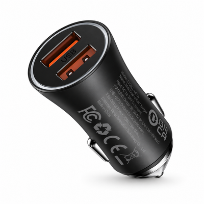 Baseus Golden Contactor Max Dual Port Fast Car Charger 60W