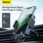 Baseus Halo 15W Electric Wireless Charging Car Mount - view 8