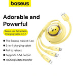 Baseus Leo 3-in-1 Retractable Charging Cable - view 5