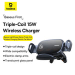Baseus LightChaser Series 15W Triple Coil Qi Wireless Car Charger - view 8