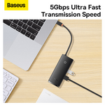 Baseus Lite Series 6-Port USB-C Hub Docking Station
