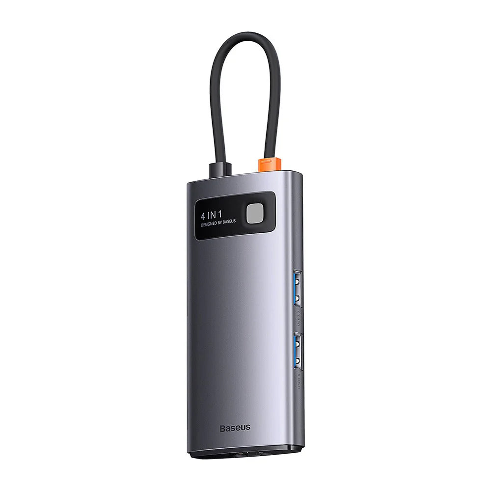 Baseus Metal Gleam Series 4-in-1 USB-C Hub Docking Station