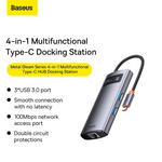 Baseus Metal Gleam Series 4-in-1 USB-C Hub Docking Station - view 4