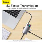 Baseus Metal Gleam Series 4-in-1 USB-C Hub Docking Station - view 6