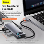 Baseus Metal Gleam Series 5-in-1 USB-C Hub Docking Station - view 7