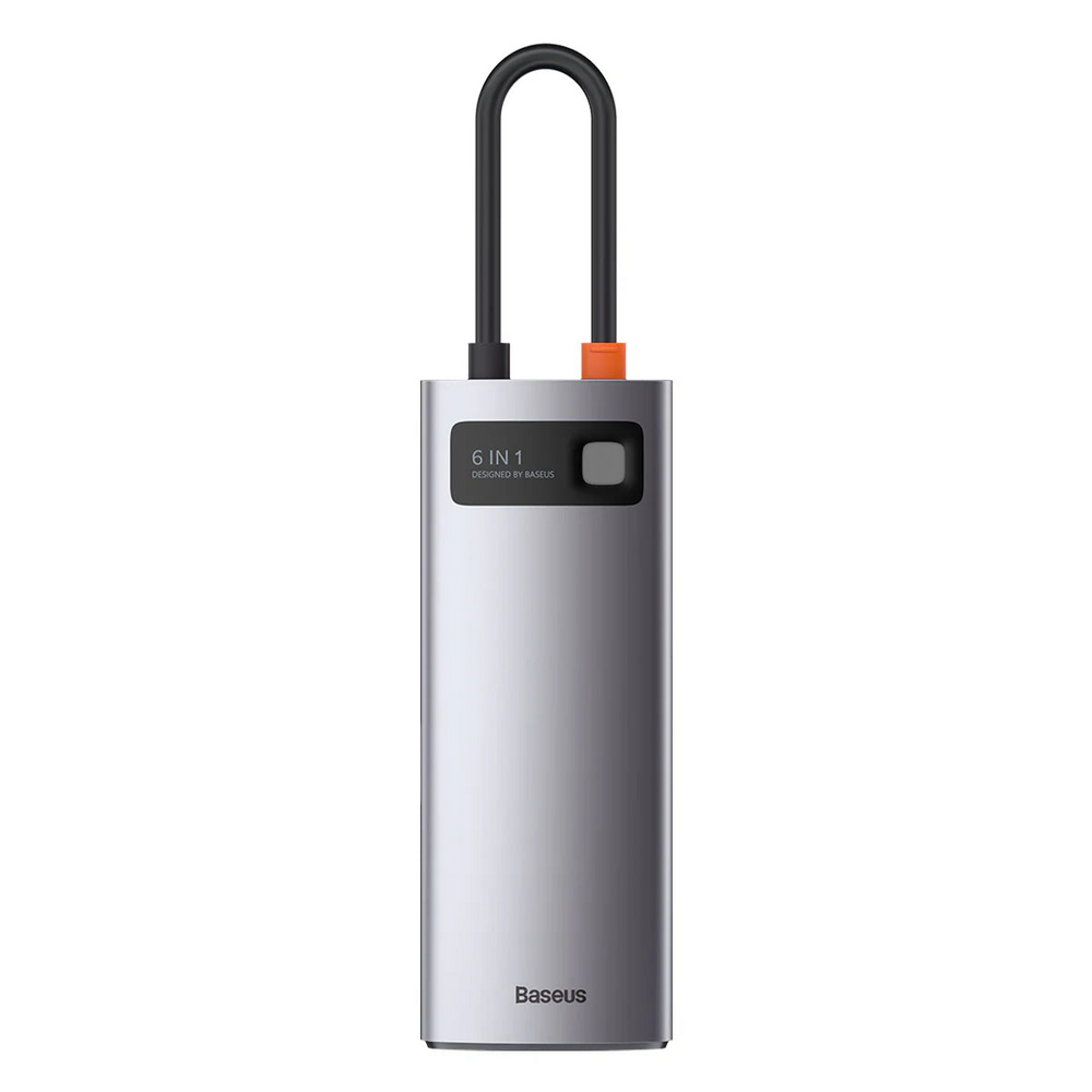 Baseus Metal Gleam Series 6-in-1 USB-C Hub Docking Station