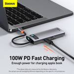 Baseus Metal Gleam Series 6-in-1 USB-C Hub Docking Station - view 3