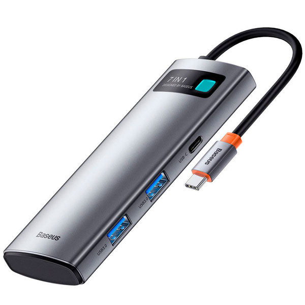 Baseus Metal Gleam Series 7-in-1 USB-C Hub Docking Station
