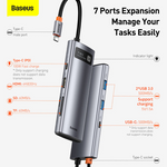 Baseus Metal Gleam Series 7-in-1 USB-C Hub Docking Station - view 6