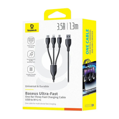 Baseus Ultra Fast 3-in-1 Fast Charging Cable