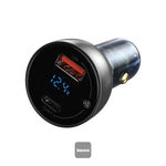 Baseus Particular 65W Digital Display Dual Port Fast Car Charger - view 2
