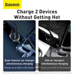 Baseus Particular 65W Digital Display Dual Port Fast Car Charger - view 5