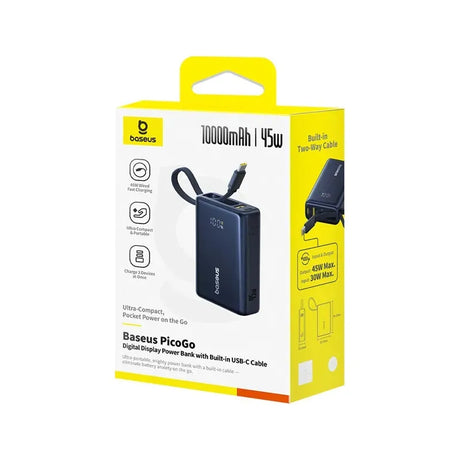 Baseus Picogo 45W 10000mAh Built-in Cable Power Bank